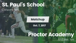 Matchup: St. Paul's vs. Proctor Academy  2017