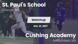 Matchup: St. Paul's vs. Cushing Academy  2017