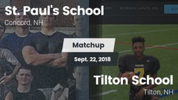 Matchup: St. Paul's vs. Tilton School 2018