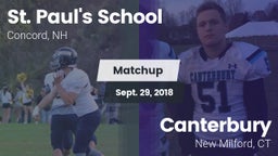 Matchup: St. Paul's vs. Canterbury  2018