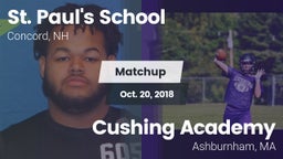 Matchup: St. Paul's vs. Cushing Academy  2018