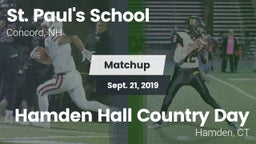 Matchup: St. Paul's vs. Hamden Hall Country Day  2019