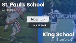 Matchup: St. Paul's vs. King School 2019