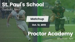 Matchup: St. Paul's vs. Proctor Academy  2019