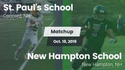 Matchup: St. Paul's vs. New Hampton School  2019