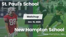 Matchup: St. Paul's vs. New Hampton School  2020