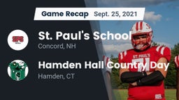 Recap: St. Paul's School vs. Hamden Hall Country Day  2021
