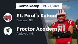 Recap: St. Paul's School vs. Proctor Academy  2023