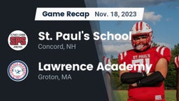 Recap: St. Paul's School vs. Lawrence Academy 2023
