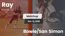 Matchup: Ray vs. Bowie/San Simon 2018