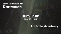 Matchup: Dartmouth vs. La Salle Academy 2016