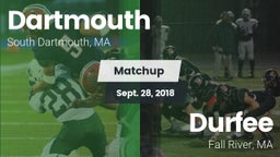 Matchup: Dartmouth vs. Durfee  2018