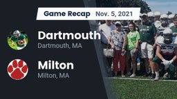 Recap: Dartmouth  vs. Milton  2021