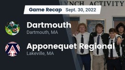 Recap: Dartmouth  vs. Apponequet Regional  2022