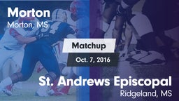 Matchup: Morton vs. St. Andrews Episcopal  2016