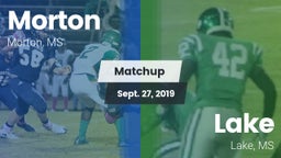 Matchup: Morton vs. Lake  2019