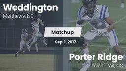 Matchup: Weddington vs. Porter Ridge  2017