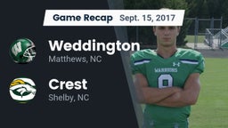 Recap: Weddington  vs. Crest  2017