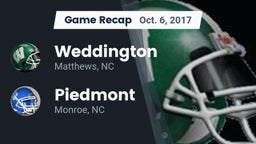Recap: Weddington  vs. Piedmont  2017