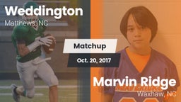 Matchup: Weddington vs. Marvin Ridge  2017