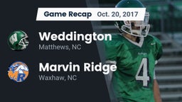 Recap: Weddington  vs. Marvin Ridge  2017