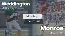 Matchup: Weddington vs. Monroe  2017
