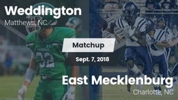 Matchup: Weddington vs. East Mecklenburg  2018