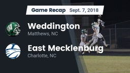 Recap: Weddington  vs. East Mecklenburg  2018