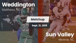 Matchup: Weddington vs. Sun Valley  2018