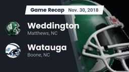 Recap: Weddington  vs. Watauga  2018