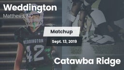Matchup: Weddington vs. Catawba Ridge 2019