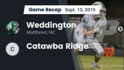 Recap: Weddington  vs. Catawba Ridge 2019