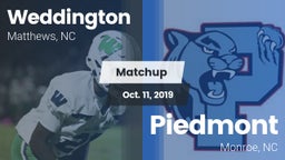 Matchup: Weddington vs. Piedmont  2019