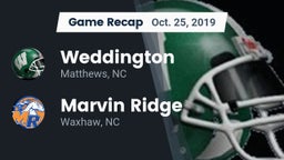 Recap: Weddington  vs. Marvin Ridge  2019