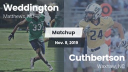 Matchup: Weddington vs. Cuthbertson  2019