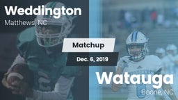 Matchup: Weddington vs. Watauga  2019