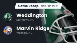 Recap: Weddington  vs. Marvin Ridge  2021