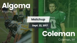 Matchup: Algoma vs. Coleman  2017
