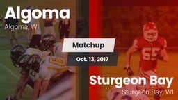 Matchup: Algoma vs. Sturgeon Bay  2017