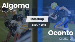 Matchup: Algoma vs. Oconto  2018