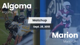 Matchup: Algoma vs. Marion  2018