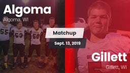 Matchup: Algoma vs. Gillett  2019