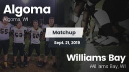 Matchup: Algoma vs. Williams Bay  2019