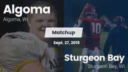 Matchup: Algoma vs. Sturgeon Bay  2019
