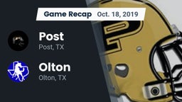 Recap: Post  vs. Olton  2019