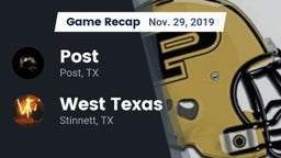Recap: Post  vs. West Texas  2019