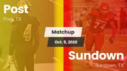 Matchup: Post vs. Sundown  2020