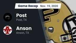 Recap: Post  vs. Anson  2020