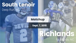 Matchup: South Lenoir vs. Richlands  2018