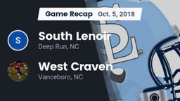 Recap: South Lenoir  vs. West Craven  2018